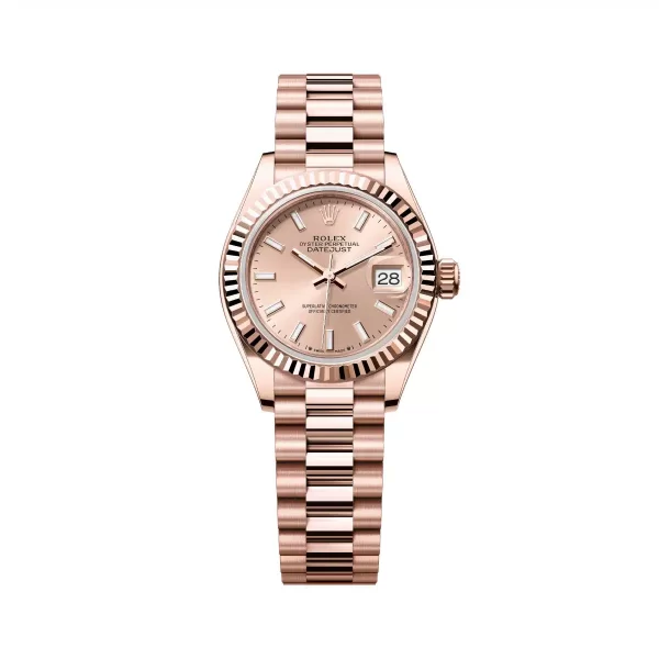 Rolex Lady Datejust 279175 0025 Rose Dial President Everose Gold